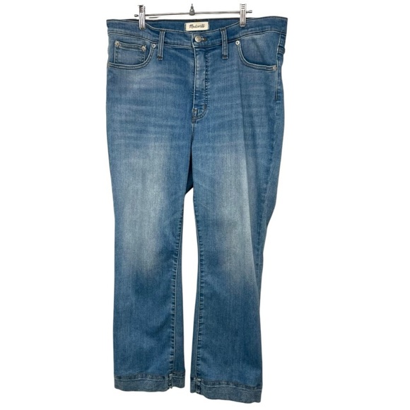 Madewell Cali Demi Boot Medium Wash Stretch Denim Jeans Women’s 32 - Picture 4 of 15